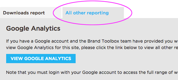 All Other Reporting tab