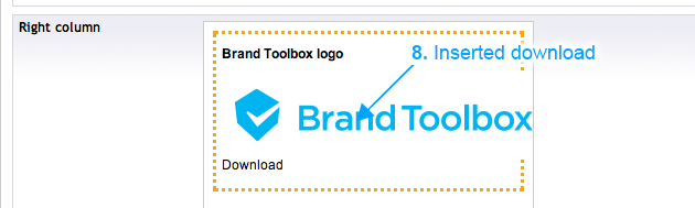 Brand Toolbox Asset Library Add a document to an individual page (Step 8)