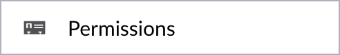 UI Components - Permissions actions icon
