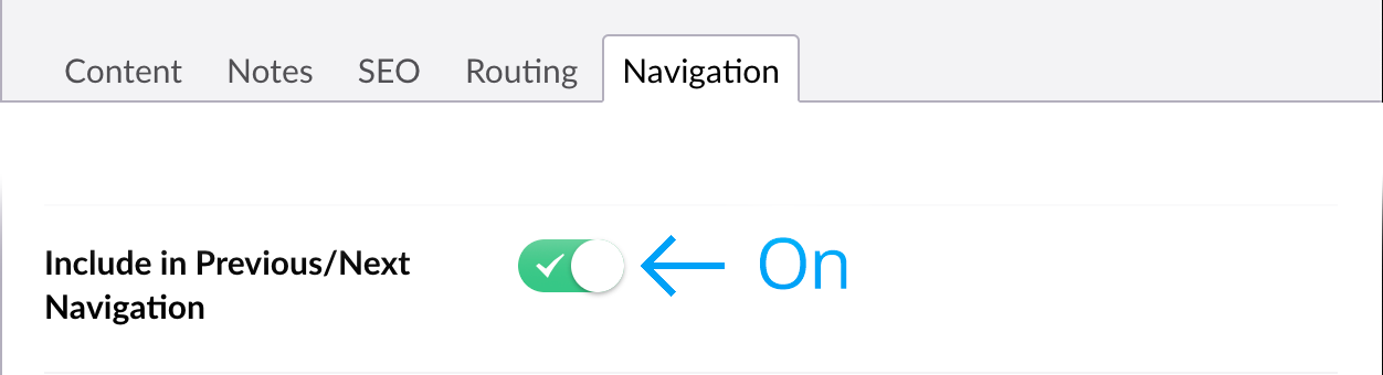Include in previous and next navigation button on