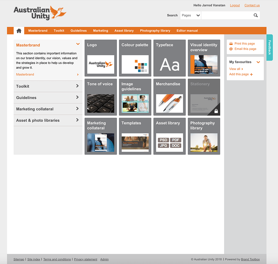 Aus Unity Home Page