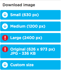 Download Image Restrictions & Custom Sizes