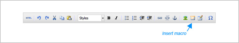 Rich Text Editor Insert Macro