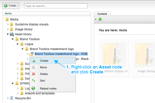 Brand Toolbox Asset Library Create an Asset Version (Step 1)