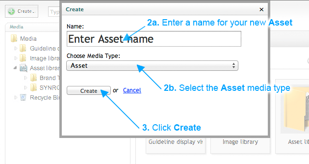 Brand Toolbox Asset Library Create an Asset – Steps 2-3