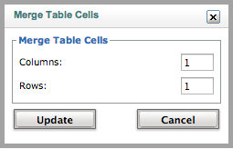 Table Merge Cells