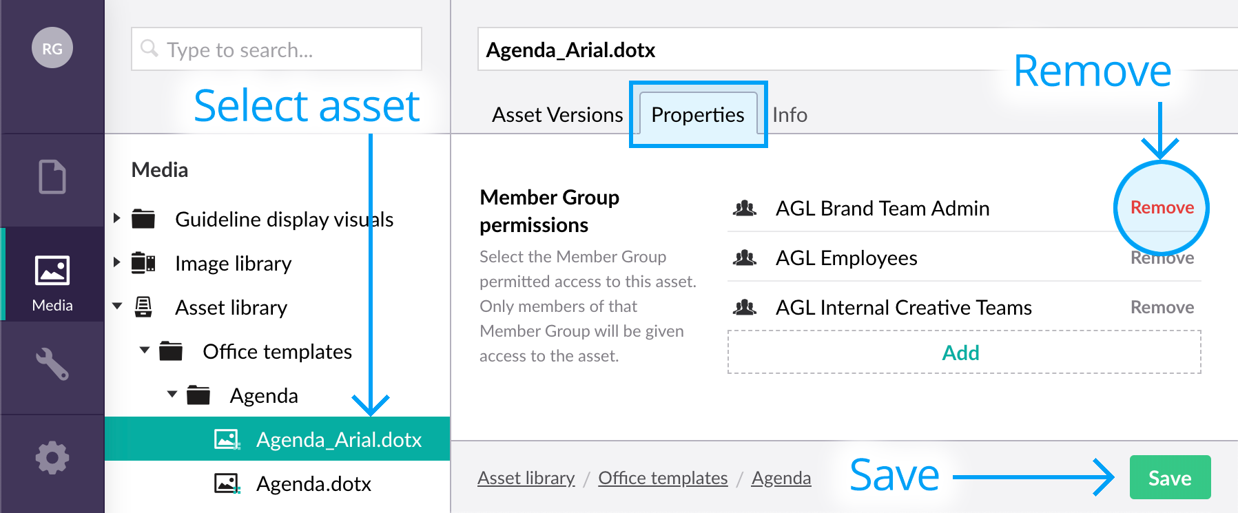 Unassigning all Member Group permissions