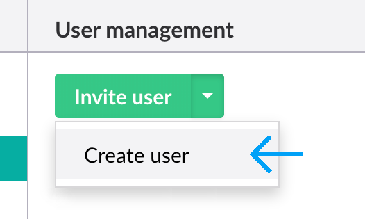 Create user link