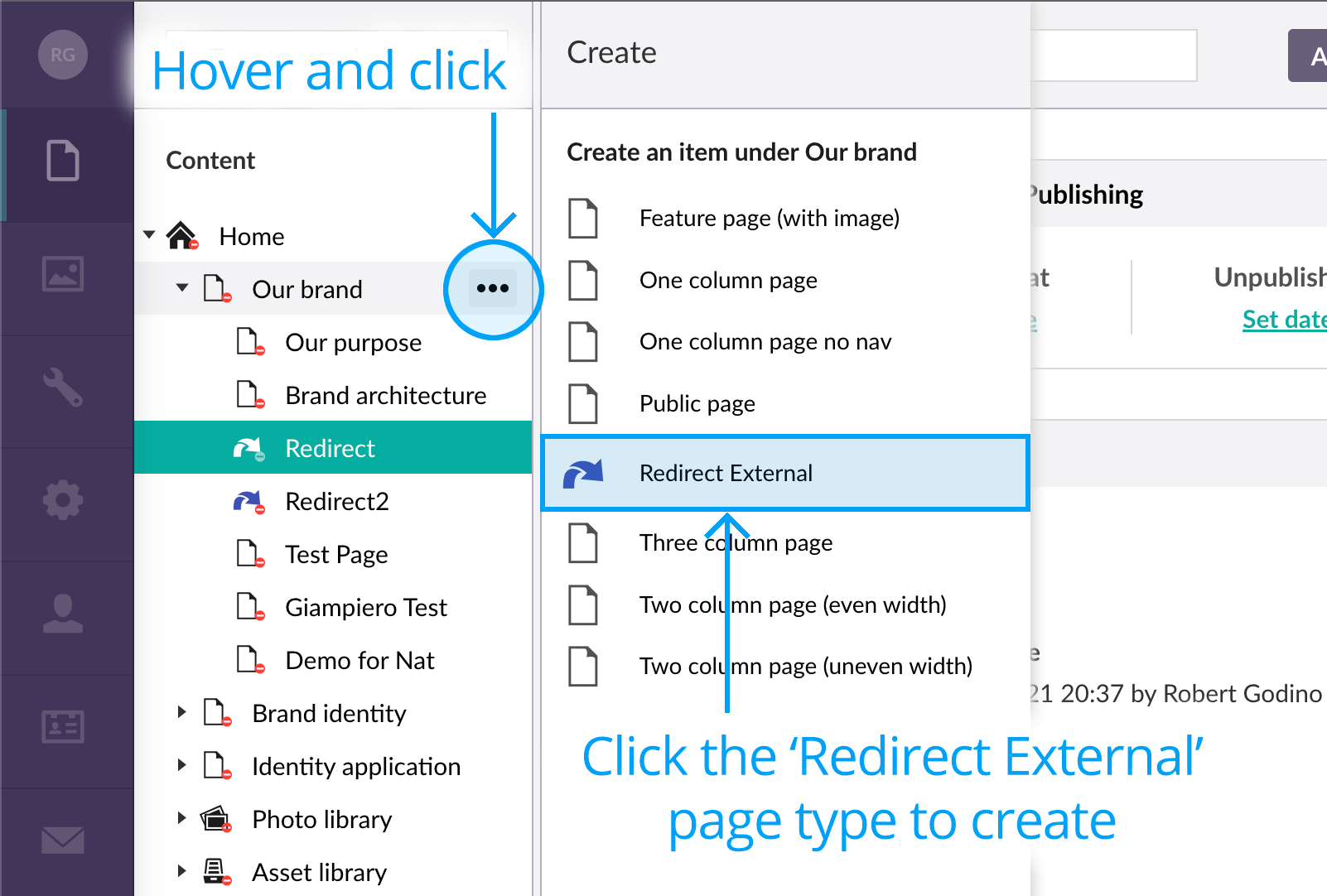 Routing External Page Type