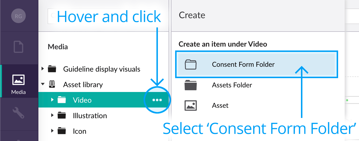 Create a consent form folder