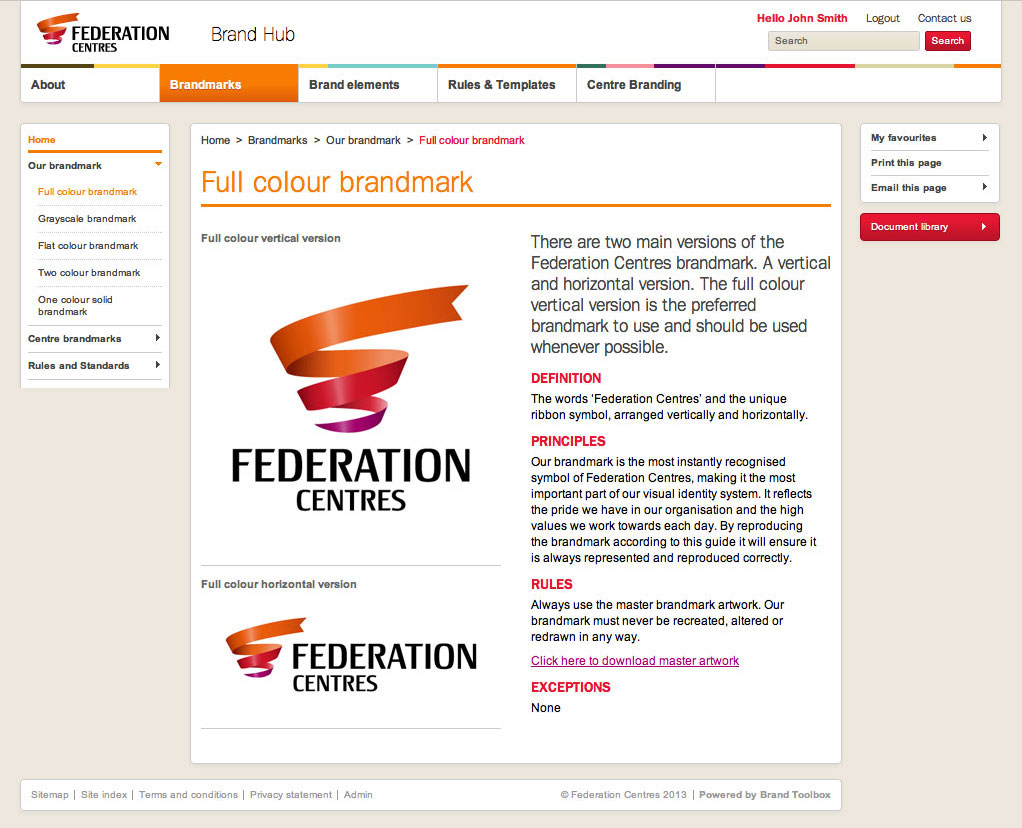 Fedcentres Logo Page